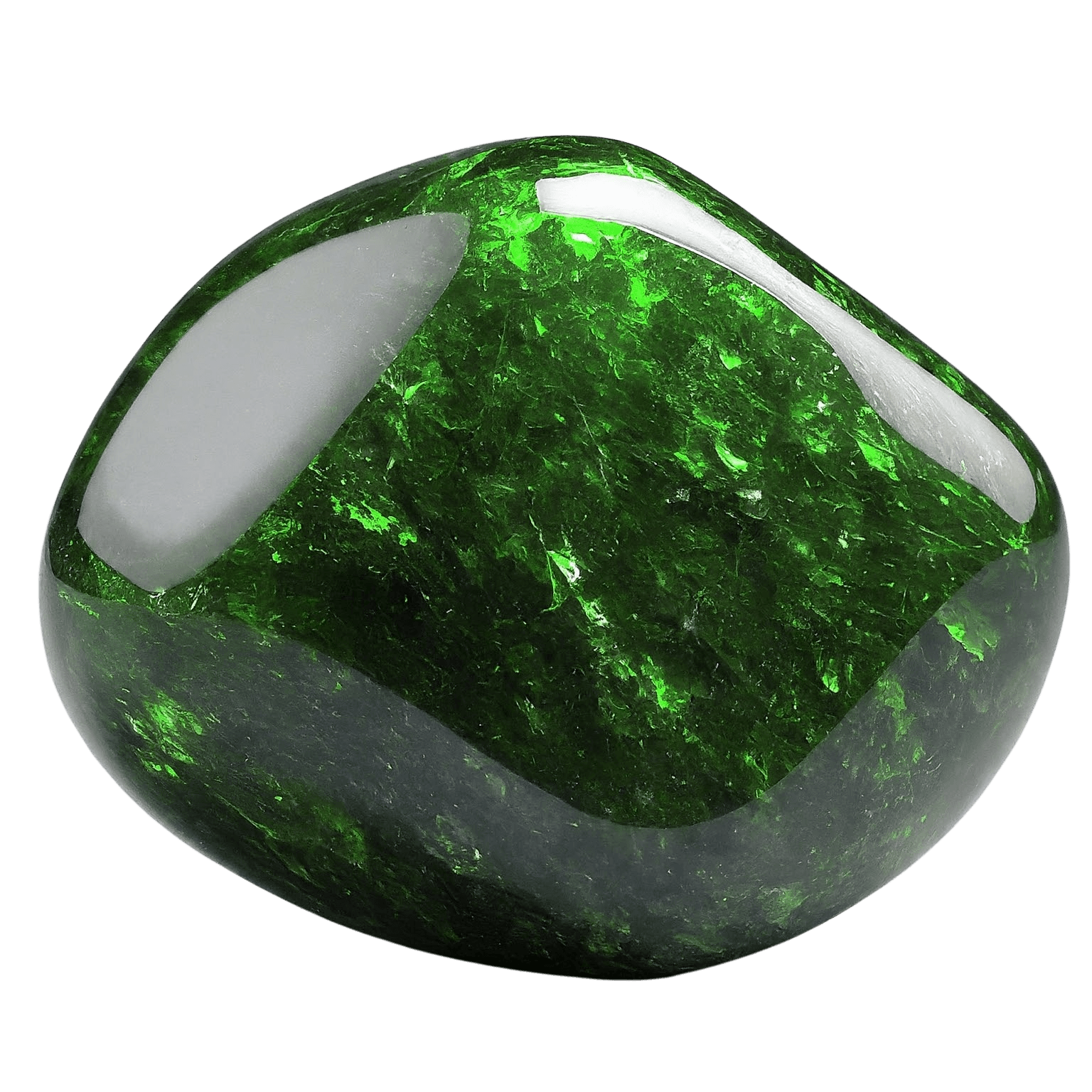 Chrome Diopside tumbled stone