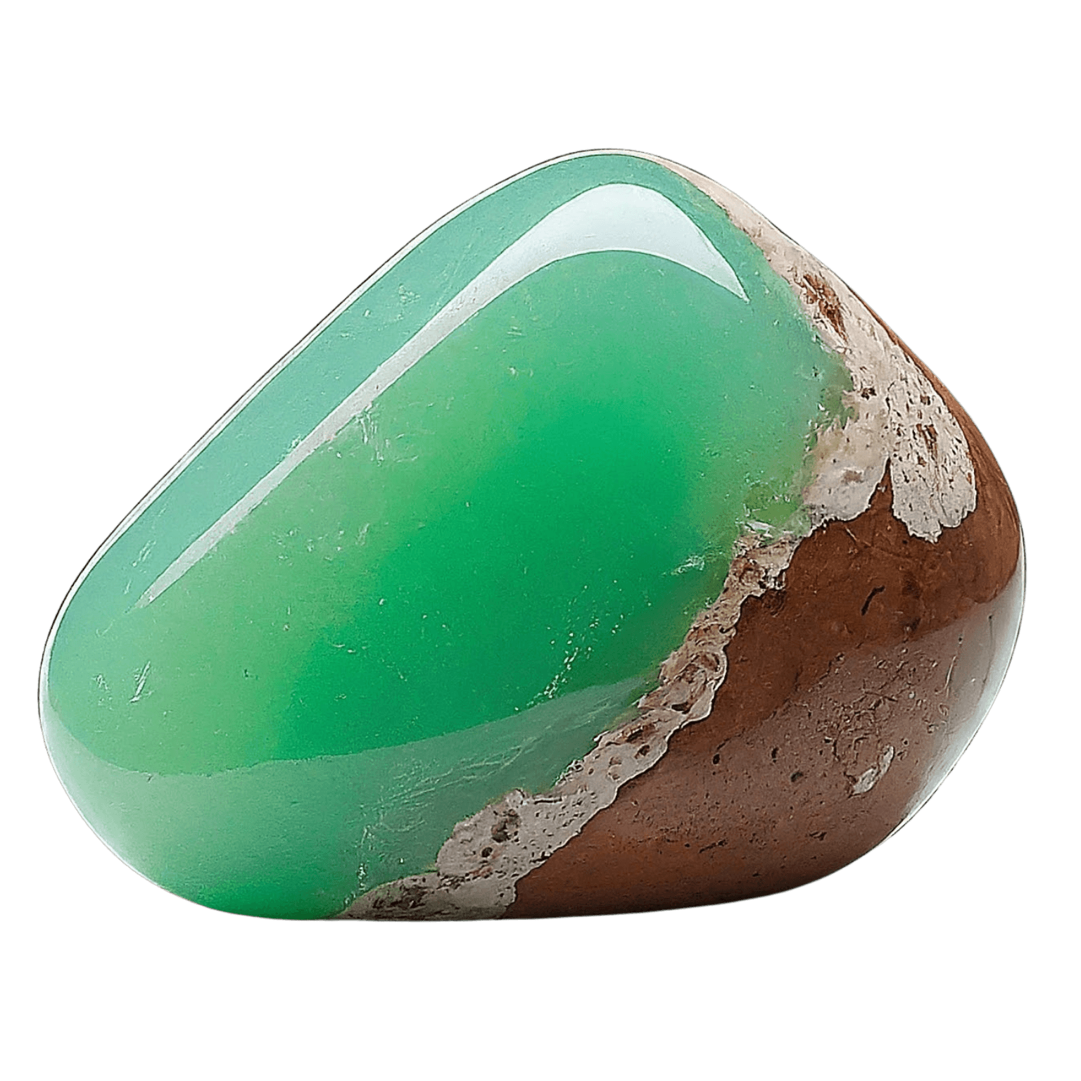 Chrysoprase tumbled stone