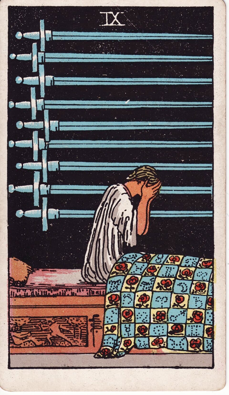 Nine of Swords tarot card, Rider-Waite-Smith deck