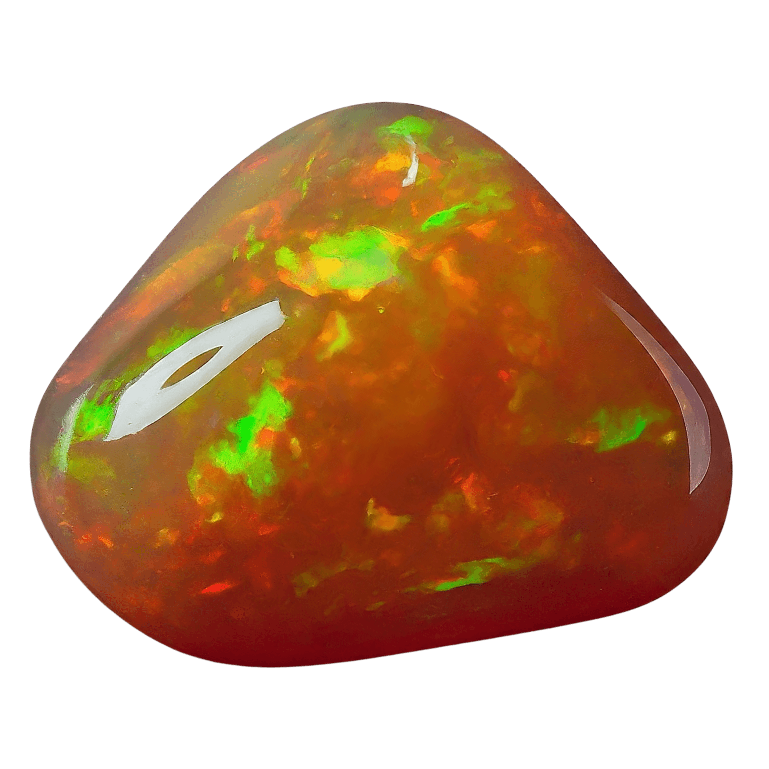 Fire Opal tumbled stone