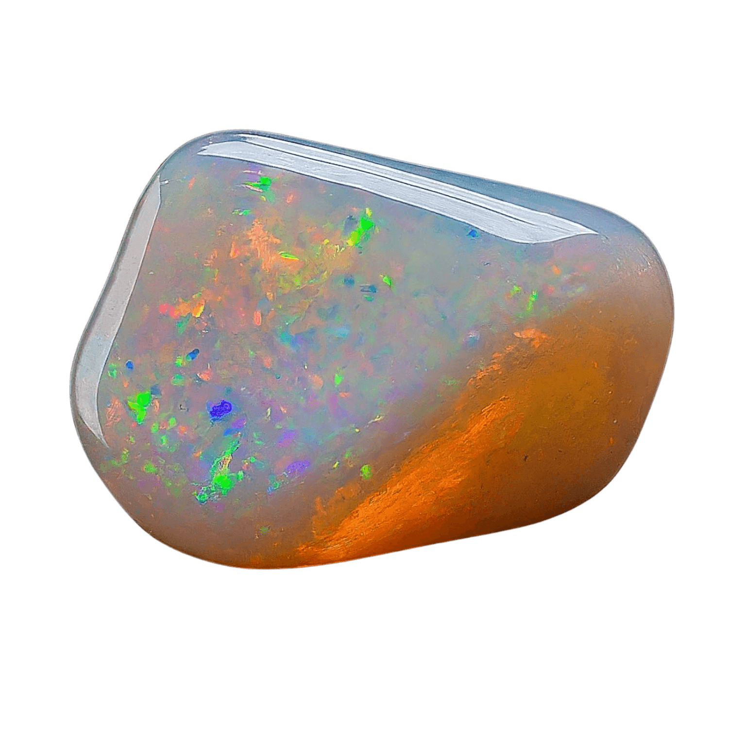 Opal tumbled stone