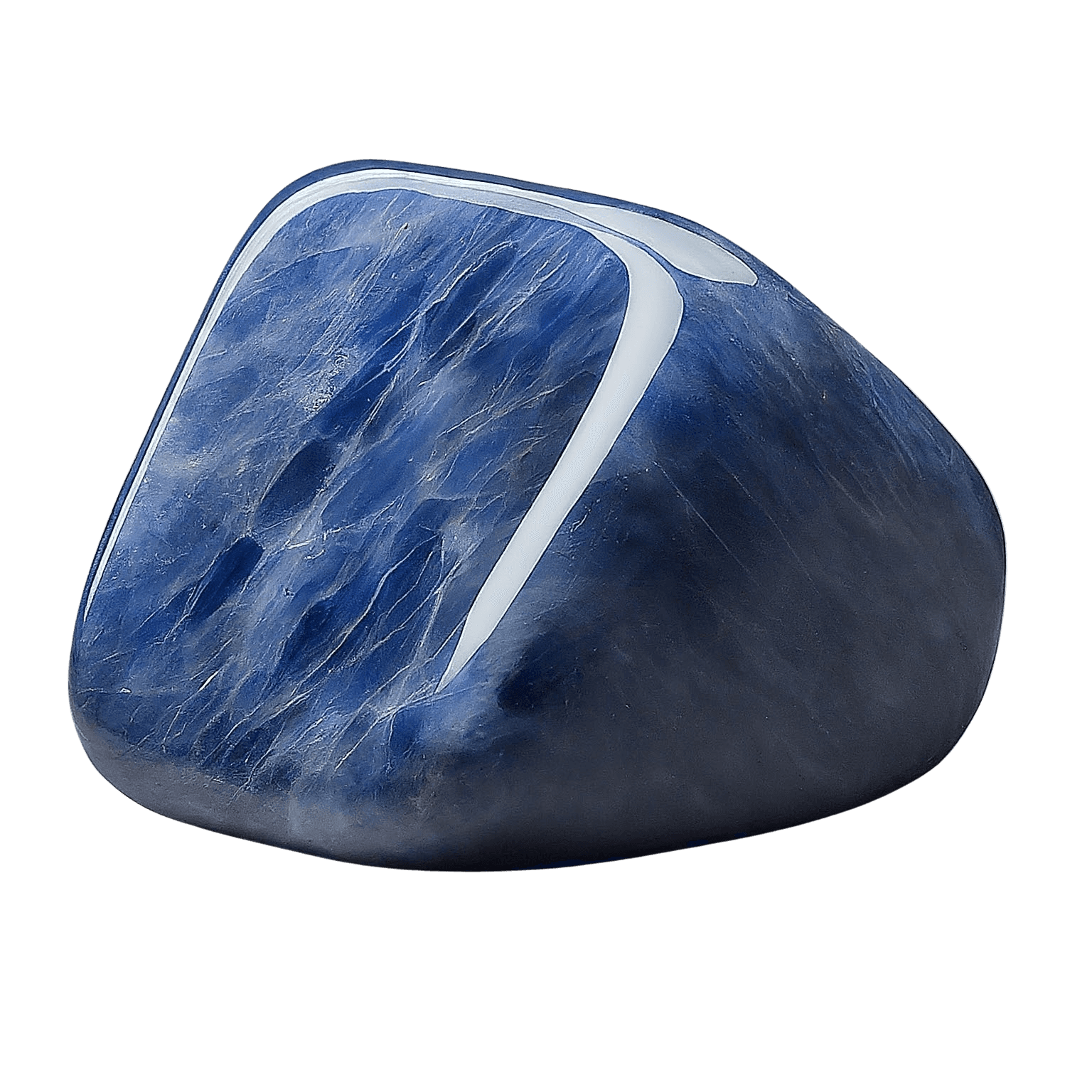Blue Sapphire tumbled stone