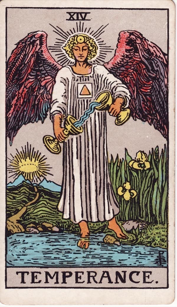 Temperance tarot card